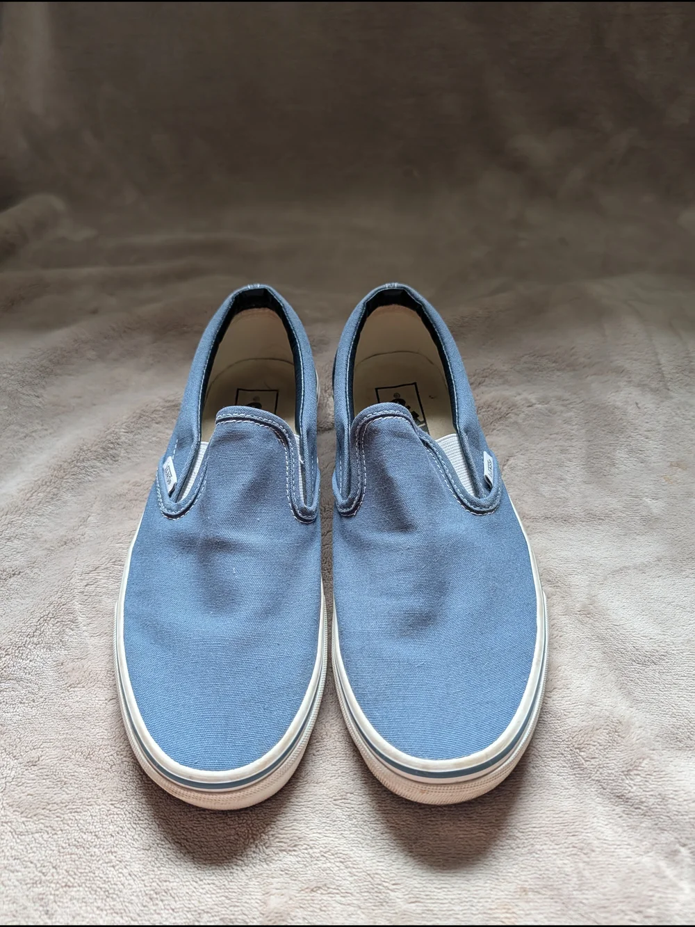 Vans Slip-On Canvas Loafers in Slate Blue